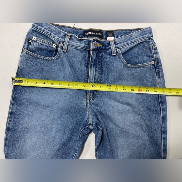 Express extreme flare 100% cotton denim jeans women’s size 11/12S Express - Picture 3 of 13
